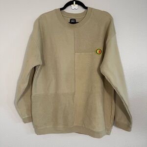 Brain Dead Beige Crewneck Sweater